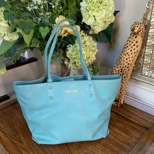 Cole Hahn Robin Egg Blue Tote
